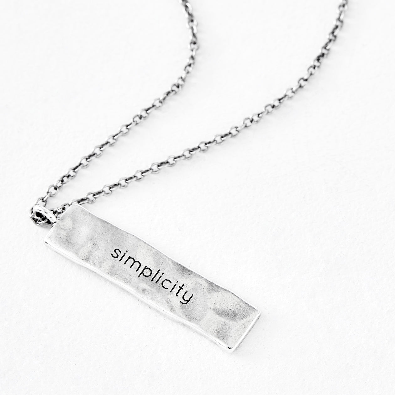 Luv AJ "simplicity" Silver Necklace Pendant