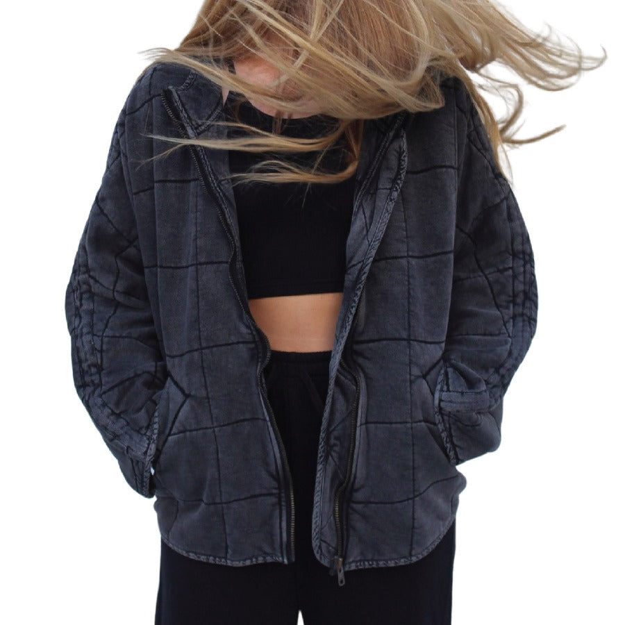 Free people quilted dolman on sale jacket